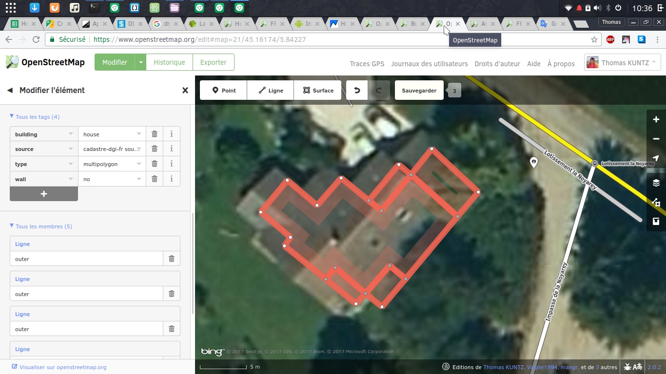 house mapped as multipolygon