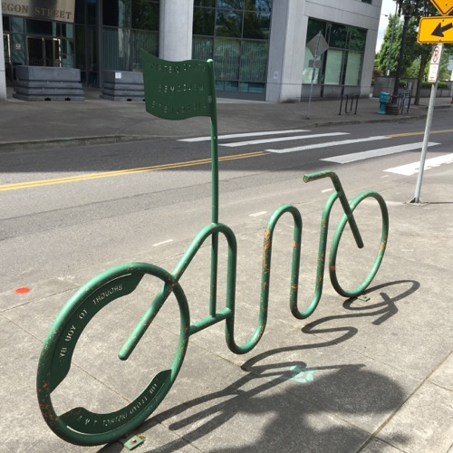 decorative bike rack