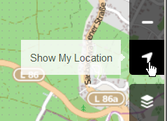 Small picture showing the show my location button